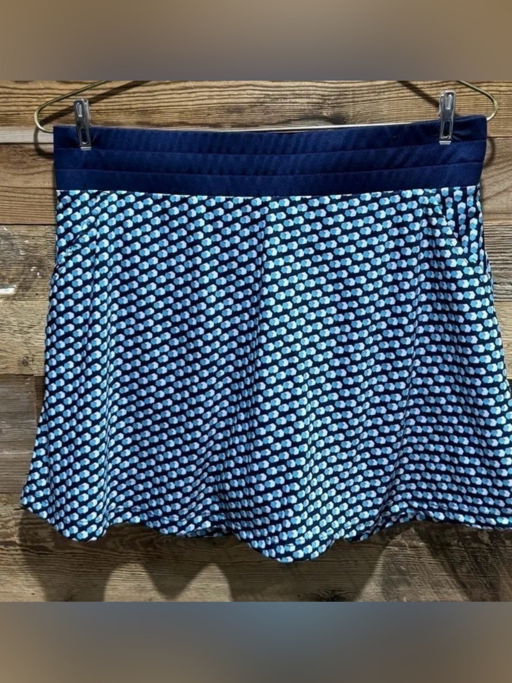Callaway Skort Opti Dri Blue print tennis golf running flare pockets pickleball